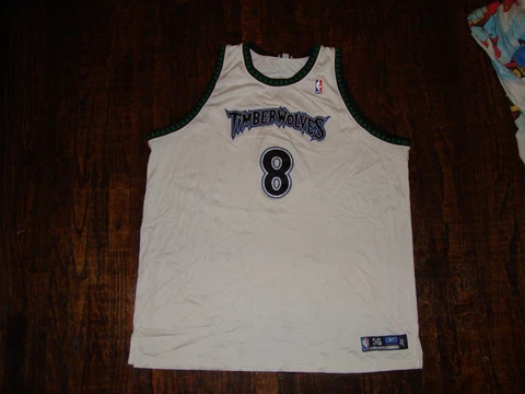 Vintage Latrell Sprewell Minnesota Timberwolves Authentic Jersey SZ 56/3XL Cover