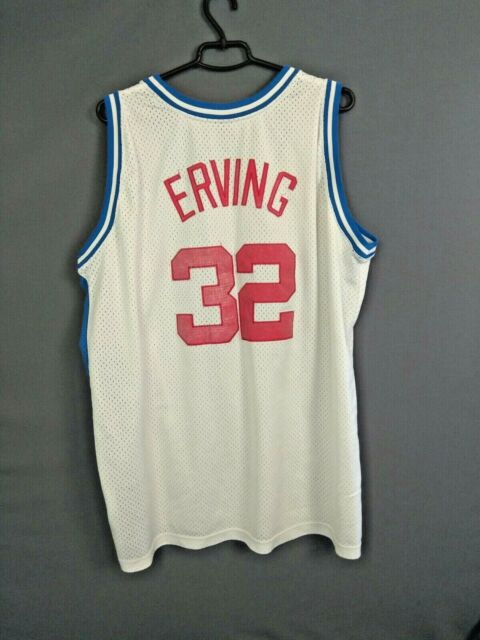 Men 32 Julius Erving Jersey New York Nets Blue Hardwood Classic