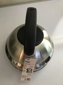 Black+Decker Stainless Steel 5.3 qt. Whistling Tea Kettle  18DSMSGC NEW - Picture 1 of 6