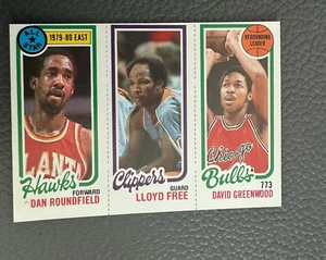 1980-81 Topps #3 Dan Roundfield / #218 Lloyd Free / #42 David Greenwood - Picture 1 of 2
