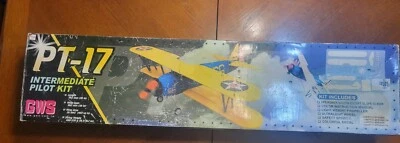 GWS PT-17  RC Airplane Intermediate Pilot Kit w/Motor System Open Box - Image 1 of 4