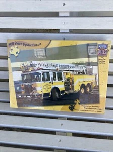 MASTERPIECES Puzzle Greenwood Volunteer Fire Rescue Company 500 Pc Jigsaw~NIB - Picture 1 of 4