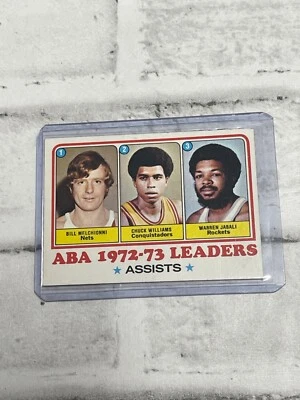 1973-74 Topps #239 ABA Assists LL Melchionni Williams Jabali NEAR MINT NM NRMT - Image 1 of 3