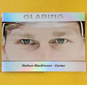 NATHAN MacKINNON 2023-24 GLARING (1:67pks) Upper Deck #GL-12 Colorado Avalanche - Picture 1 of 6