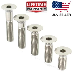 M8 Titanium Flat Head Countersunk Bolt Screw 10,15,20,25,30,35,40,45,50,55,60mm - Picture 1 of 4