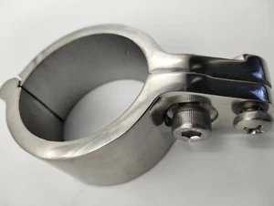Stainless Boat Canopy Fitting Hinged Jaw Slide With Bolt & Screw 50mm (2") 316S - Picture 1 of 3