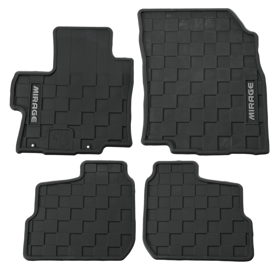OEM 2017-2023 Mitsubishi Mirage G4 Black All Weather Floor Mats MZ314923 - Image 1 of 1