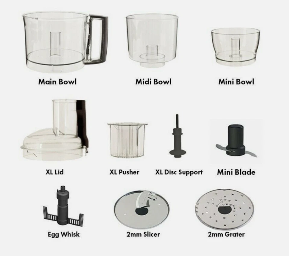 GENUINE MAGIMIX 4100 4000 4200 4150 BOWL LID UPGRADE CONVERSION KIT TO XL 17601 - image 1 of 1