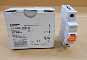 NEW SPRECHER + SCHUH L8-3/1/B CIRCUIT BREAKER 1 POLE 3 AMP 277V CURVE-B 1P 3A - Picture 1 of 5