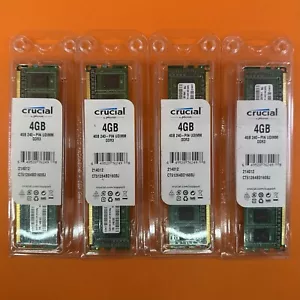 Set Of 4x Crucial 4GB DDR3 UDIMM Desktop RAM Modules. Near New, Never Used - Picture 1 of 2