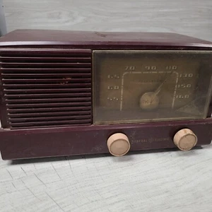 Vintage Radio General Electric Model 416 Tube 1955 Made In USA For Parts Repair - Picture 1 of 7