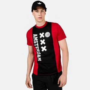 Camisa Amsterdam Football Club Ajax Para Hombre Tallas S&M Negra Roja AFC Ajax Soccer Club - Imagen 1 de 9