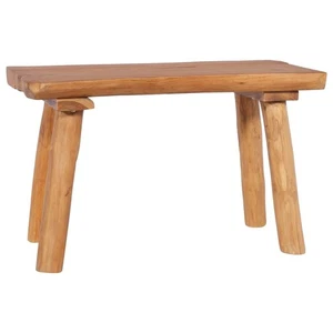 Bench Solid Teak Wood 80 cm Outdoor/Indoor Rustic Oil-Finish Garden Seat Classic - Picture 1 of 10