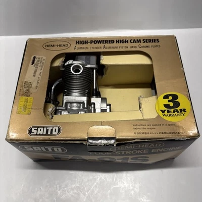SAITO Engine - SAITO FA 91S -  FA-91 S Hemi-Head 4C RC motor! New - Image 1 of 2