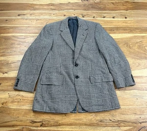 Neiman Marcus Pure Cashmere Two Button Plaid Blazer Sport Coat Blazer Herren Gr. 40 - Bild 1 von 24