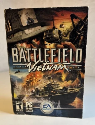 Battlefield Vietnam PC Game 2004 CIB w/Box & Manual EA Games CD-ROM Software HTF - Image 1 of 4