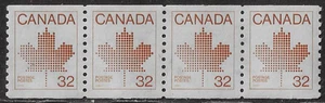Canada Coil Stamps — Strip of 4 — 1983, Maple Leaf #951i MNH Ref. 1904 - Picture 1 of 2