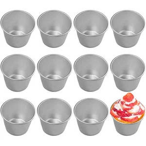 12 Pieces Pudding Molds for Baking Single Muffin Tin Cupcake Tin Ramekins Cup... - Picture 1 of 6