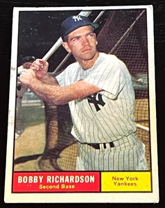 48) 1961 TOPPS #180 BOBBY RICHARDSON NEW YORK YANKEES - KOSTENLOSER VERSAND LESEN! - Bild 1 von 2