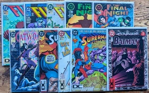 🔑 DC UNIVERSE LOGO Variant 10 Book Lot HTF VF/VF+ Batman Catwoman Superman - Picture 1 of 13