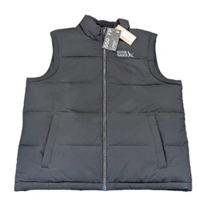 Eddie Bauer Mr Essential Down Bomber Vest Black Men's Size XL NWT - Picture 1 of 11