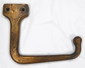 Antique 1850s? Large Heavy Cast Bronze ? Hook 5.5" "8A" - Picture 1 of 4