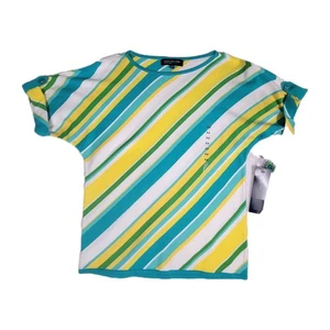 Suéter Jones New York Nuevo con Etiquetas Para Mujer Cuello Redondo Manga Corta Talla PP Multicolor Vacy - Imagen 1 de 7