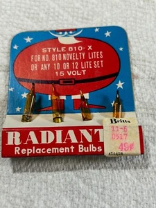 Vintage Radiant Replacement Bulbs Style 810X - Orange Pack of 4 - Picture 1 of 1