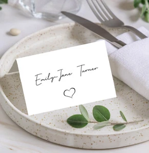 PERSONALISED Place Cards Wedding Name Meal Table Setting Minimalist PC55 - Picture 1 of 2
