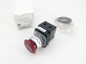 New Allen-Bradley 800T-FXTQH2RA Ser. U Red Push-Pull Device 12-130VAC/DC 30mm - Imagen 1 de 8
