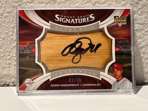 Bate automático Upper Deck Sweet Spot Signatures 2006 Adam Wainwright RC Cardinals/35 - Imagen 1 de 2
