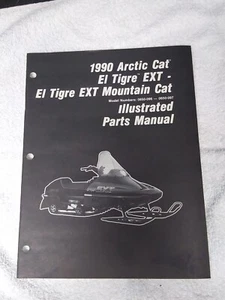 1990 Arctic Cat Parts Manual # 2254-568 El Tigre EXT, EL Tigra EXT Mountain Cat - Bild 1 von 2