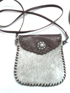 Womens Montana West Mini Pouch Cross Body Horse Hair Pouch Purse Western Attire - Picture 1 of 4