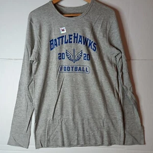 XFL St. Louis Battlehawks XFL Thermal Shirt Men's L Large Gray Long Sleeve - Picture 1 of 8