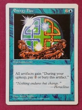 Magic The Gathering 5TH EDITION ENERGY FLUX single blue card MTG