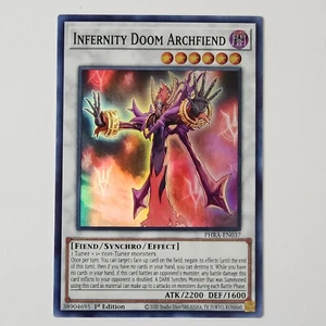 Infernity Doom Archfiend - PHRA-EN037 - NM - Super rare - 1st ed - Yugioh - Picture 1 of 2