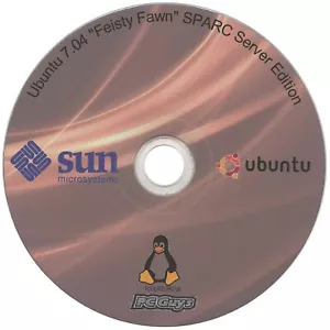 Ubuntu 7.04 Feisty Fawn SPARC Server CD Sun Ultra SunFire Blade - Picture 1 of 1