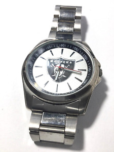 Oakland Raiders NFL Game Time Stainless Steel Watch