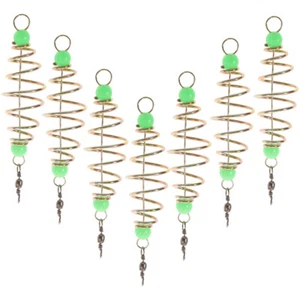 24 Pcs Lure Feeder Cage Spring Luminous Bead Bait Fishing Tools Accessories - Picture 1 of 12