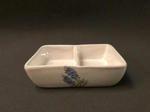Mid Century Frankoma Aschenbecher, Blumenstraußdekor, ohne Zigarettenausschnitt, Sapulpa - Bild 1 von 6