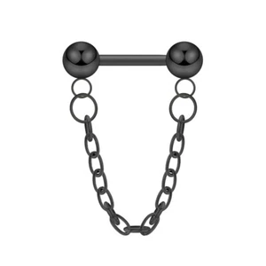 1PC 16G Nose Ring Chain Septum Piercing 316L Steel Daith Helix Cartilage Earring - Picture 1 of 11