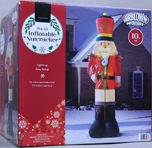 Gemmy Holiday Christmas 10 ft Red Nutcracker Airblown Inflatable NIB - Picture 1 of 2