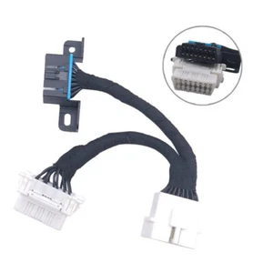 1 To 2 OBDII OBD2 16 Pin Car Diagnostic Code Reader Extension Cable Splitter - Picture 1 of 6