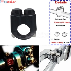 7/8" Bar Handlebar Control Switch Turn Signal Light Self Latch 2-Button Switch - Picture 1 of 9