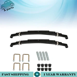 Fit For EZGO TXT 95-13 Golf Cart 2 Set Heavy Duty Rear Leaf Springs 4-Leaf US - Picture 1 of 10