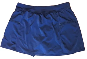 Swimsuits For All Swim Skirt Women's Size 20 Blue 36"W x 18"L Zip Pockets - Picture 1 of 9