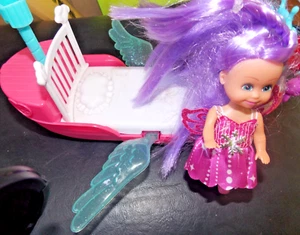 Gemischtes Set Zuru Sparkle Girlz Fairy Puppe 4,5 Zoll + Barbie Dreamtopia Versand - Bild 1 von 6