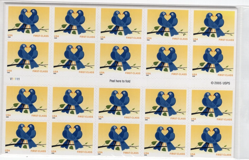 2006 39 cent True Blue complete booklet of 20 Scott #3976a, Mint NH - Image 1 of 1