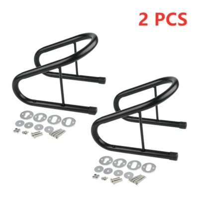 2X 6.5" Wide Tire Wheel Removable Wheel Chock Quick Release Mount Hardware Kit - Image 1 of 4