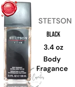 Stetson Black  For Men Body Fragance Spray 3.4oz New - Picture 1 of 1